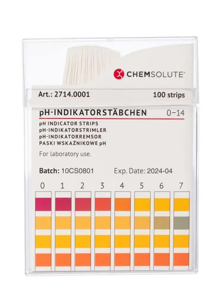 PAPIER PH 0-14 EN BANDELETTES 2714 - PACK X 100 TESTS