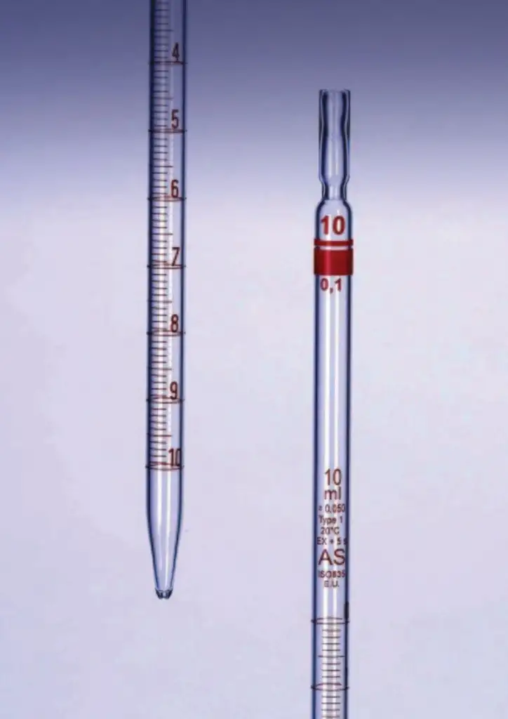 PIPETTE GRADUEE TYPE 1 CL.AS VERRE SODO ZERO EN HT 10ML -X2