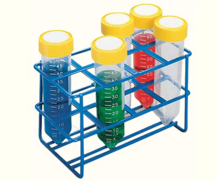 PORTOIR POUR 2X4 TUBES A ESSAI 80X147X89MM AUTOCLAVABLE