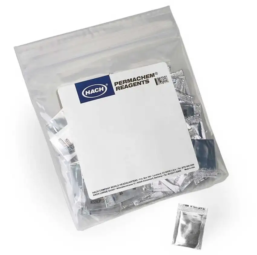 REACTIF CHLORE LIBRE/TOTAL DPD HACH 2440400 - PACK 100 TESTS