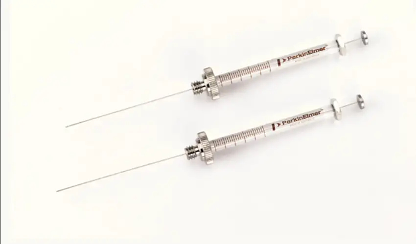 SERINGUE SUR COLONNE PISTON METALLIQUE 5uL