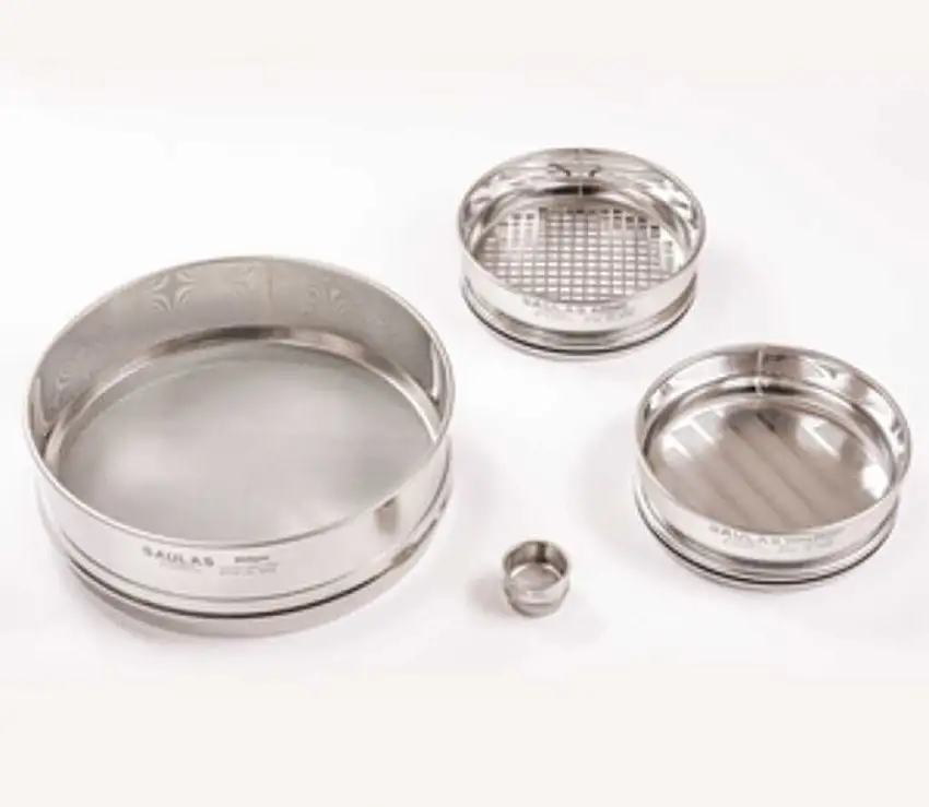 TAMIS INOX 18/8 AFNOR NFX11504 D=200MM H=55MM OUV.3,55MM