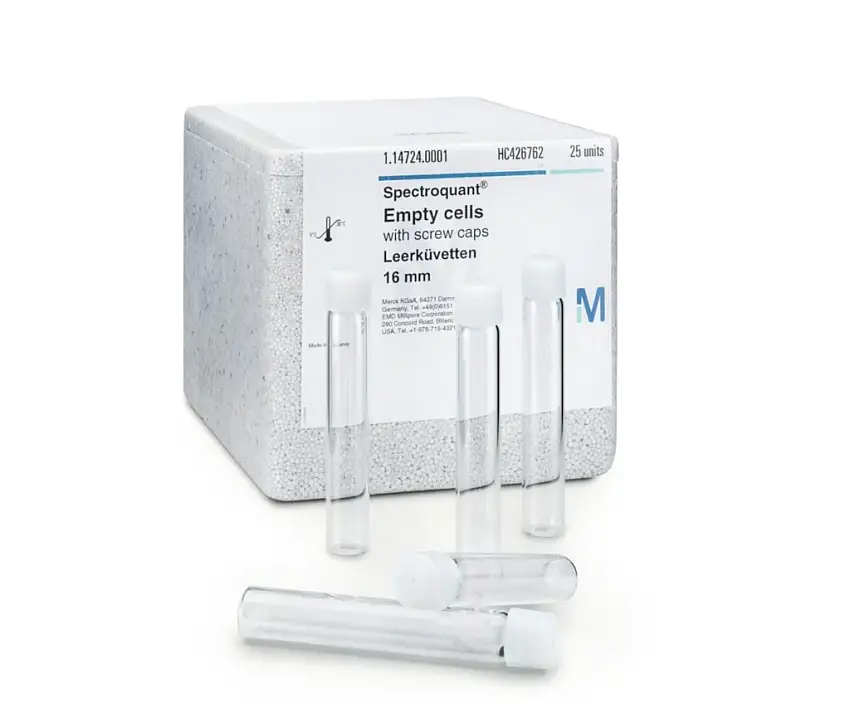 TUBE VIDE AVEC BOUCHON FILETE D.24MM MERCK - 1 PACK DE 12