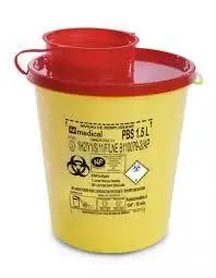 Récupérateur d'aiguilles seringues déchets 1,5 Litre