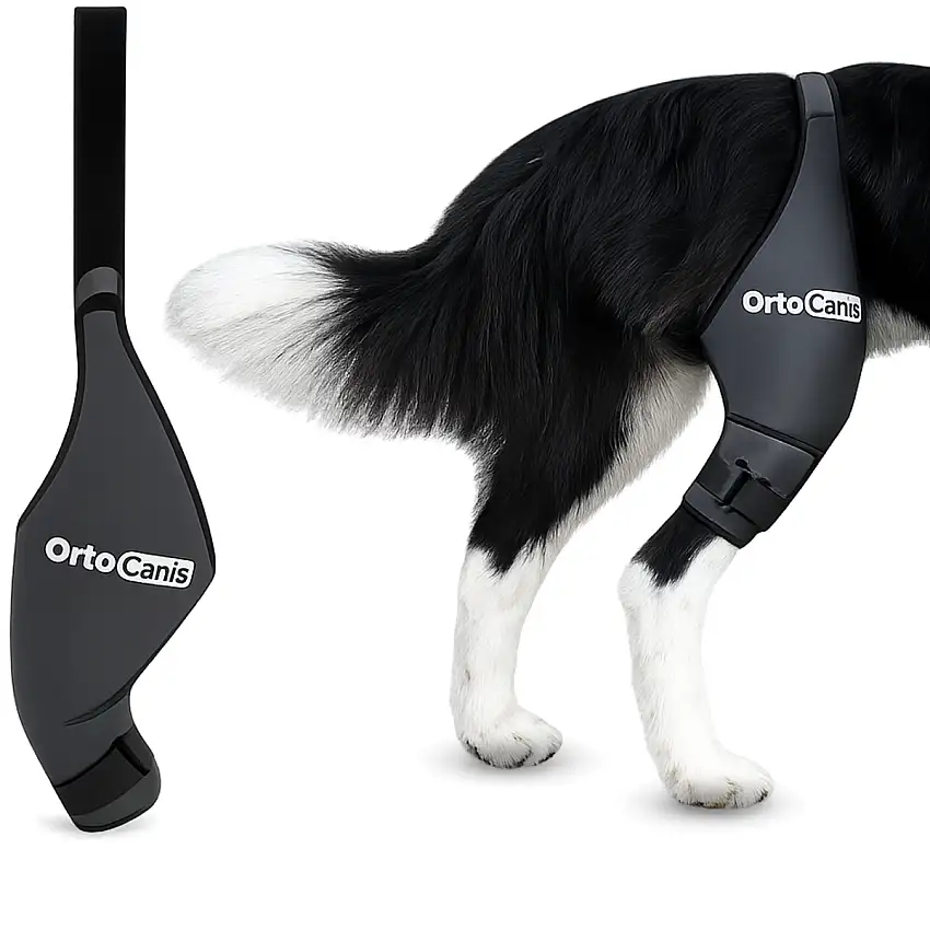 Immobilisateur de Genou pour Chiens en Néoprène | 9 Tailles - Mini / Droite