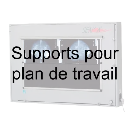 Jeu de supports pour plan de travail pour négatoscopes Sen'X