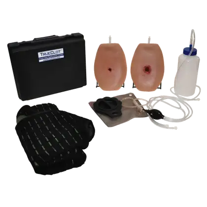 Kit d'entrainement à la pose de pansements ventilés et occlusifs Trueclot