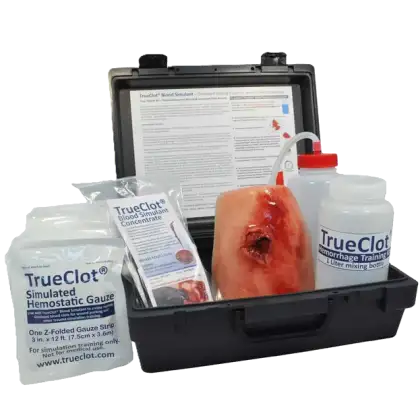Kit de formation blessure par arme à feu Trueclot