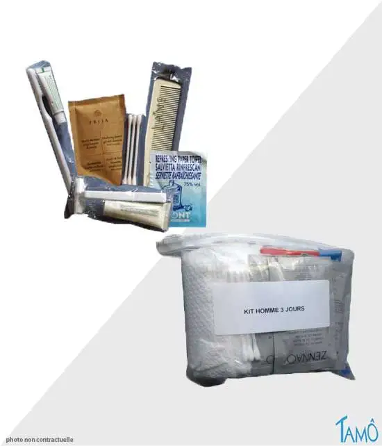 Kit hygiène homme 1 ou 3 jours