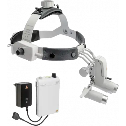 Kit lampe frontale Heine ML4 LED + loupe binoculaire HRP