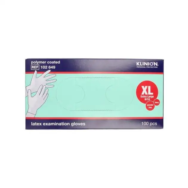 Gant d'examen en latex non poudré Klinion Protection