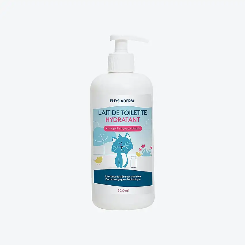 Lait de toilette - Bébé - 500 ml - Physiaderm