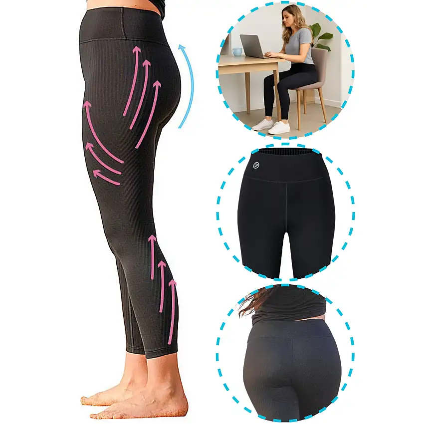 Leggings Move One de Compression | Collants Drainage Lymphatique - S