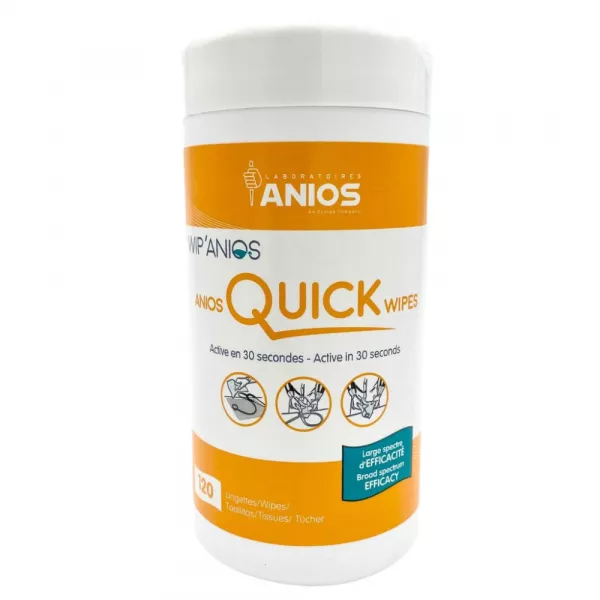 Lingettes désinfectantes Anios quick wipes