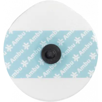 Electrodes ECG rondes à pression White Sensor 4500M Ambu - connecteur en graphite (lot de 300)