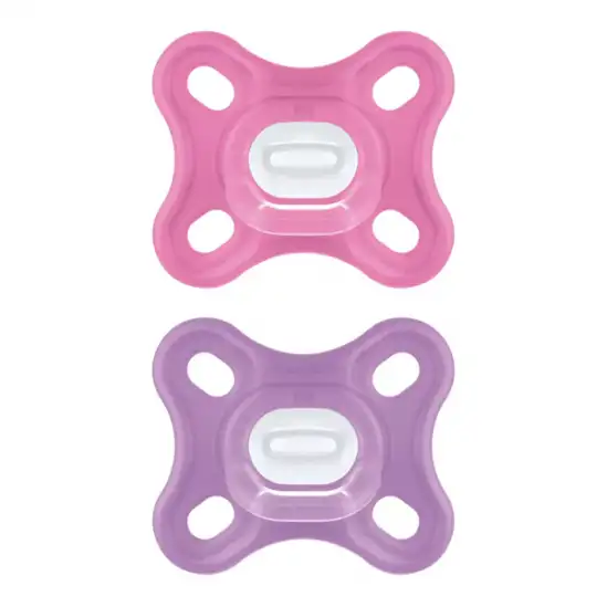 Mam comfort lot de 2 sucettes en silicone +0 mois rose