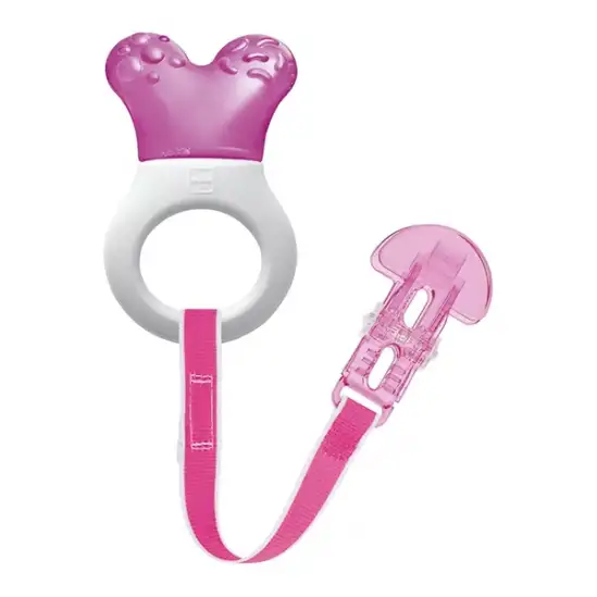 Mam anneau de dentition réfrigérant avec attache bleu 2 mois et+