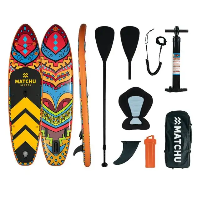 Planche de SUP gonflable Matchu Sport Deluxe Edition - Orange/Noir