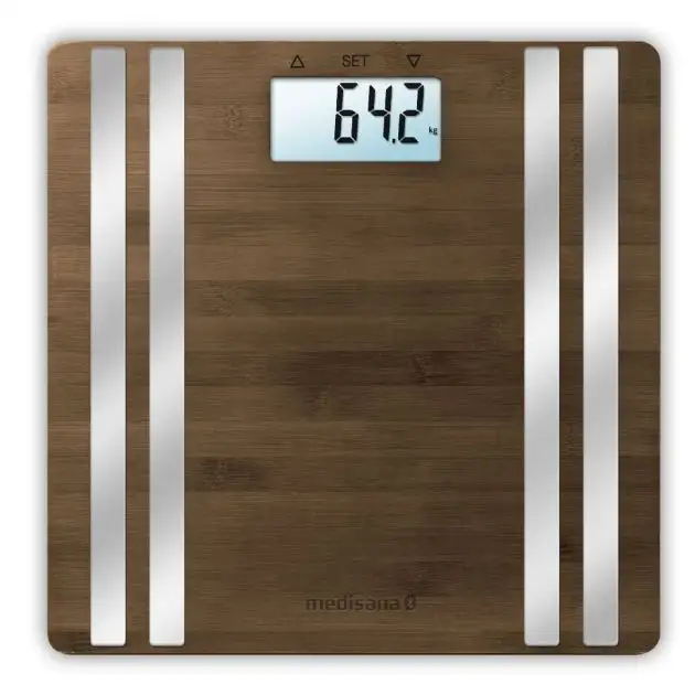 Medisana BS 552 Connect Balance d'analyse corporelle bambou foncé