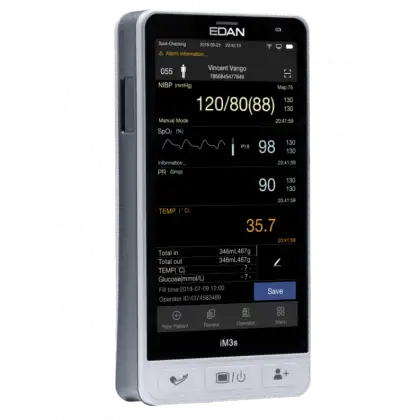 Moniteur patient multiparamétrique portable Edan iM3S