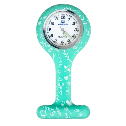 Montre infirmière ronde en silicone