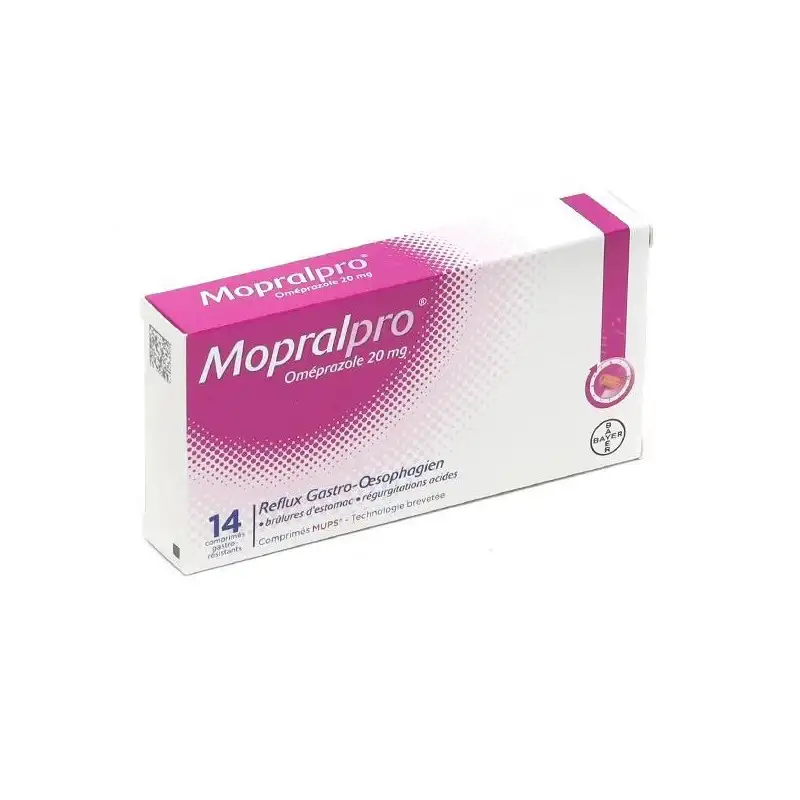Mopralpro Oméprazole 20mg 14 comprimés gastro-résistants
