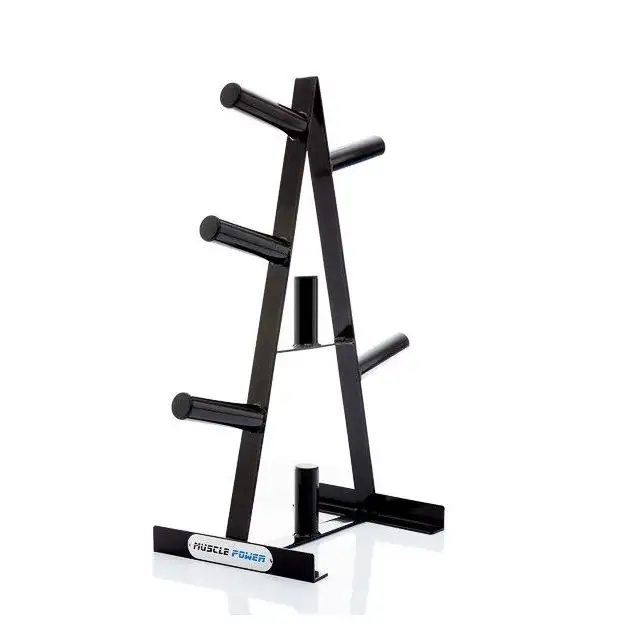 Muscle Power Support de Rangement Light pour Disques d’Haltères Olympiques