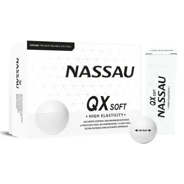 Nassau QX Soft Balles de Golf 4 x 3 Pack