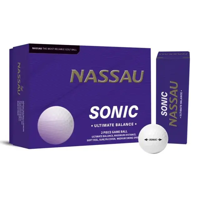 Pack de 4 x 3 balles de golf Nassau Sonic