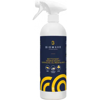 Nettoyant dégraissant surfaces alimentaires Biowave (750 ml ou 5 litres)