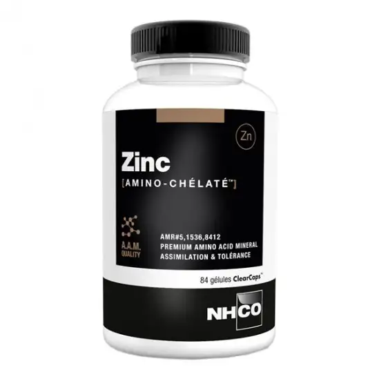 Nhco zinc amino-chélaté 84 gélules