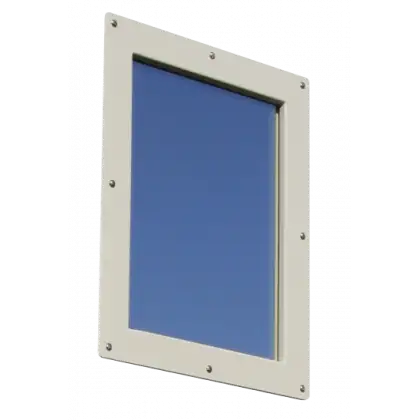 Option oculus anti-x coupe-feu 1/2H pour porte plombée 30x40 - Bloc porte pivotant PB 1 ou 2 mm