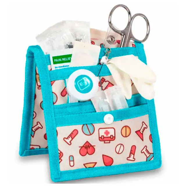 Organisateur de poche Infirmière avec Bouton | Imprimés - Beige