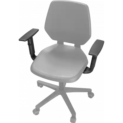 Paire d'accoudoirs pour tabouret Vog Médical Cari