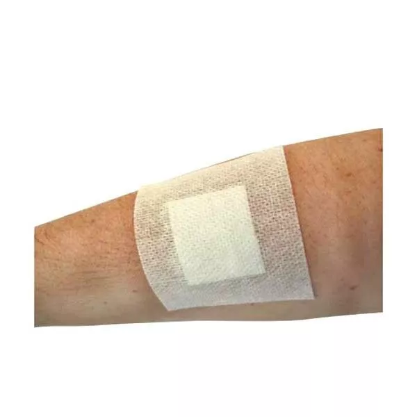 Pansement adhésif avec compresse centrale