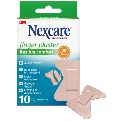 Pansement pour les doigts Nexcare Flexible Comfort (1 boite de 10)