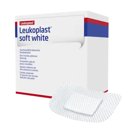 Pansements adhésifs prédécoupés Leukoplast Soft White (boite de 1000)