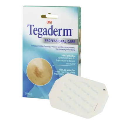 Pansements stériles transparents 3M Tegaderm Film (boite de 10, 50 ou 100)