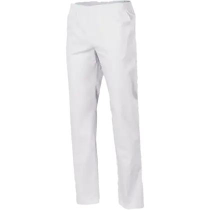 Pantalon médical mixte polyester/coton (blanc)