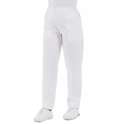 Pantalon unisexe en coton Gima (blanc)