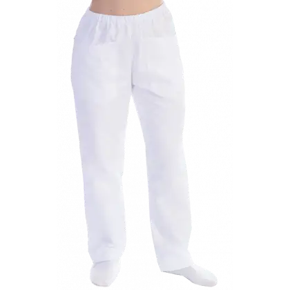Pantalon unisexe en coton/polyester Gima (blanc)