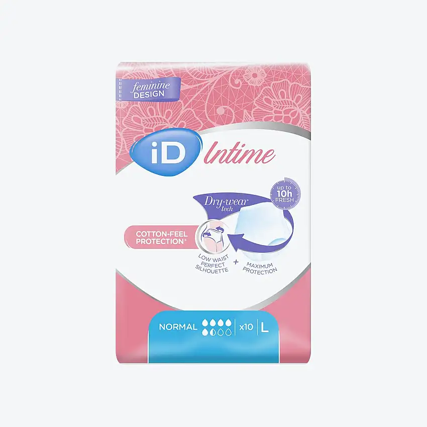 Culotte fuite urinaire - iD Intime - Normal - 5,5 gouttes - L - Par 10