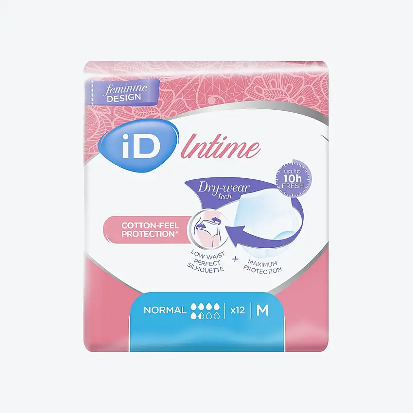 Culotte fuite urinaire - iD Intime - Normal - 5,5 gouttes - M - Par 12