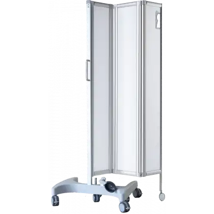 Paravent mobile rigide Ropimex RFW blanc
