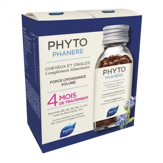 Phyto phytophanère cheveux et ongles force croissance 240 capsules