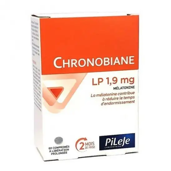 Pileje Chronobiane LP 1,9mg Mélatonine 60 comprimés