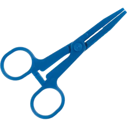 Pinces Kocher sans griffes en plastique stériles - 14 cm (boite de 10)