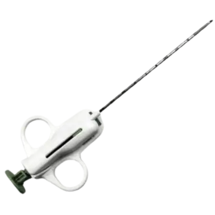 Pistolet de biopsie semi-automatique deux avancées avec aiguille coaxiale (boîte de 10)