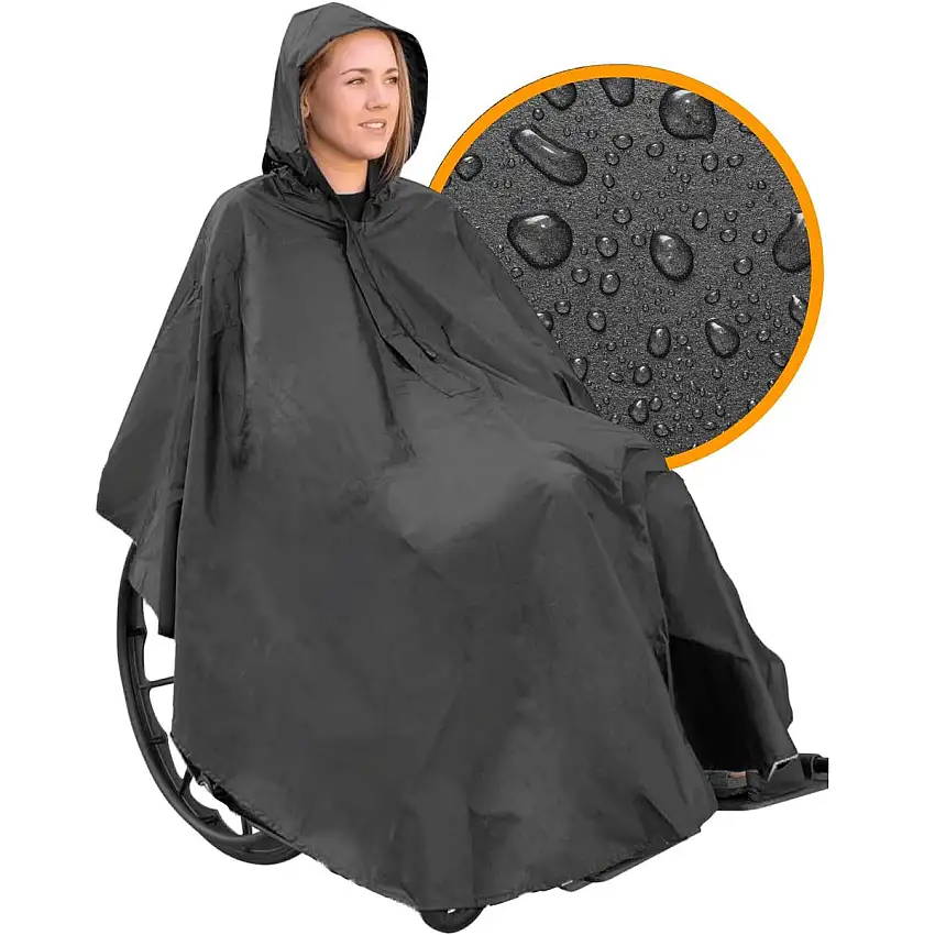 Imperméable avec Fermeture Éclair pour Fauteuil Roulant