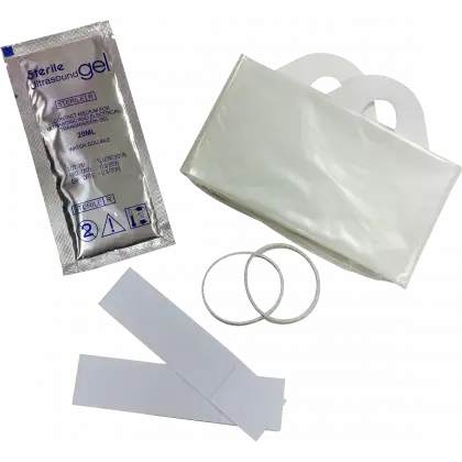 Protections de sondes stériles avec gel, champ et maintiens (boite de 30 ou 40)